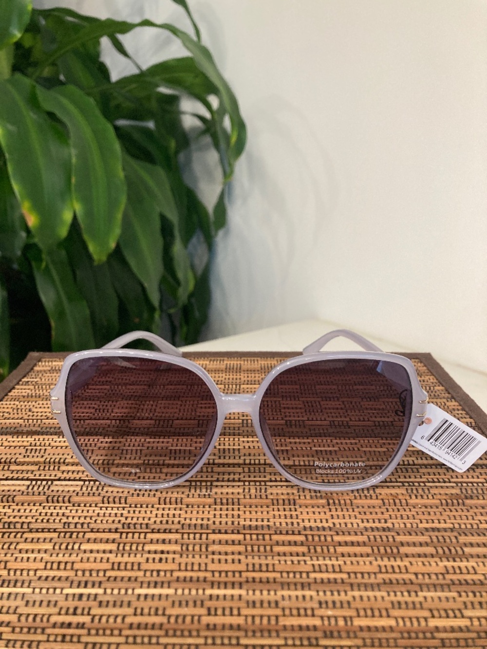 Large Gradient Lens Sunglasses (MP4033AP) Grey
